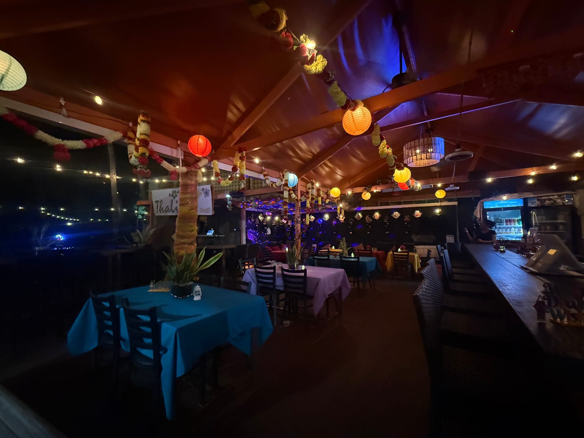 Thali at night with lanterns